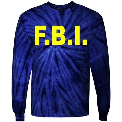 F.B.I FBI Federal Agent Logo Tie-Dye Long Sleeve Shirt