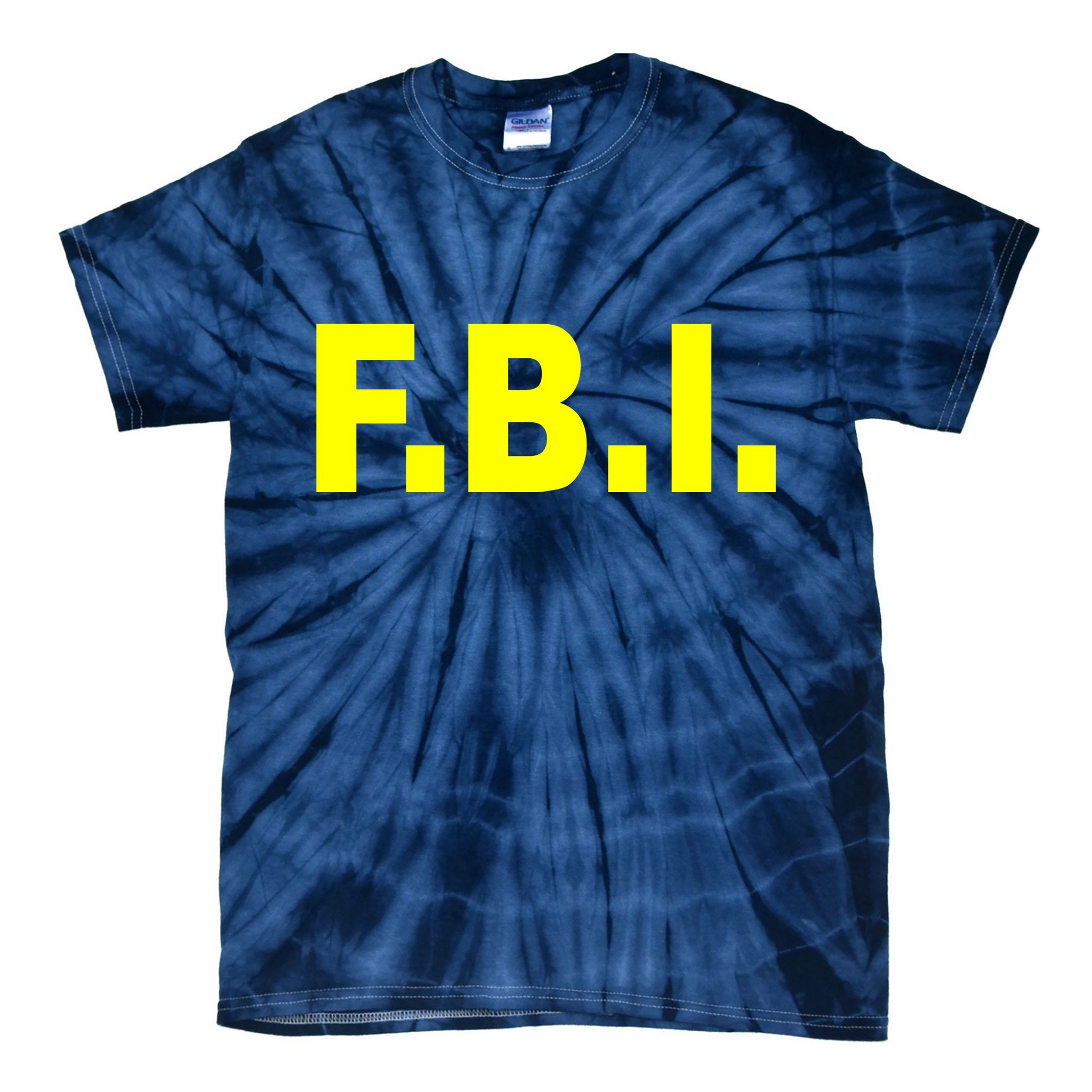 F.B.I FBI Federal Agent Logo Tie-Dye T-Shirt