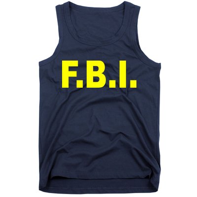 F.B.I FBI Federal Agent Logo Tank Top