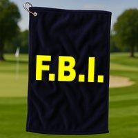 F.B.I FBI Federal Agent Logo Golf Towel