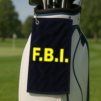 F.B.I FBI Federal Agent Logo Golf Towel