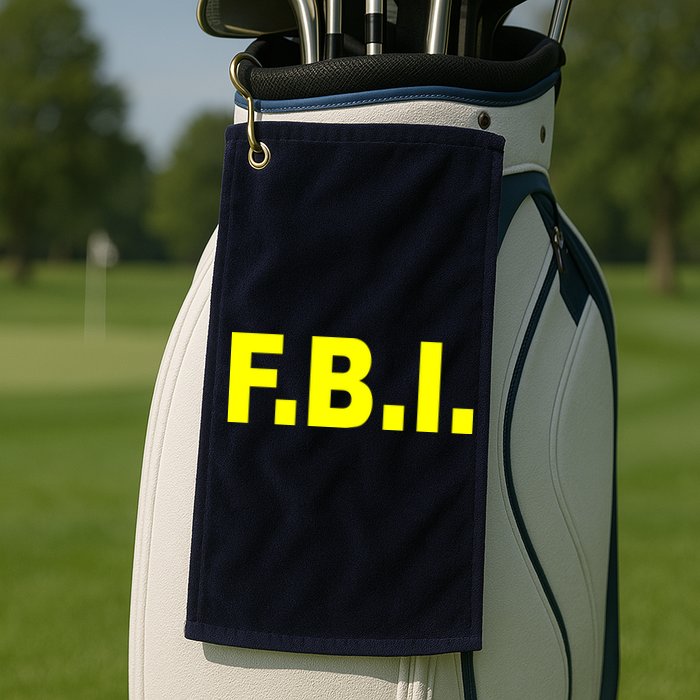 F.B.I FBI Federal Agent Logo Golf Towel