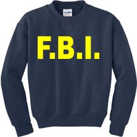 F.B.I FBI Federal Agent Logo Kids Sweatshirt