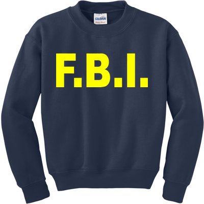 F.B.I FBI Federal Agent Logo Kids Sweatshirt