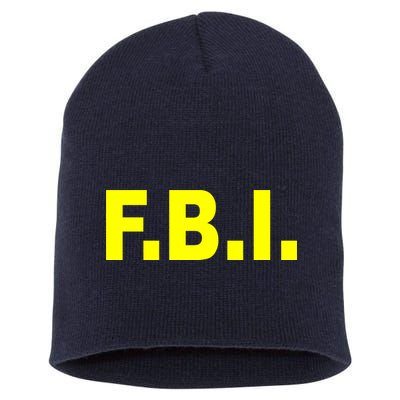 F.B.I FBI Federal Agent Logo Short Acrylic Beanie