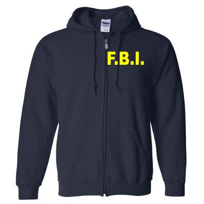 F.B.I FBI Federal Agent Logo Full Zip Hoodie