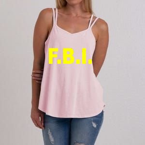 F.B.I FBI Federal Agent Logo Women's Strappy Tank