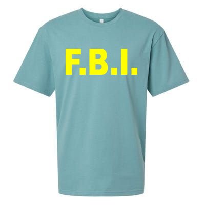 F.B.I FBI Federal Agent Logo Sueded Cloud Jersey T-Shirt