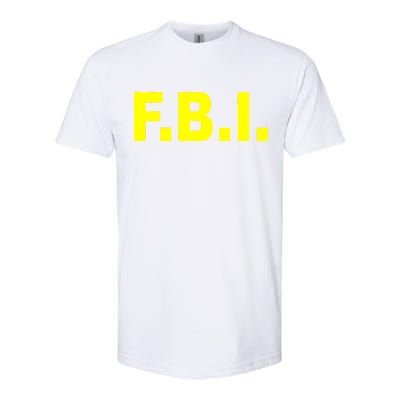 F.B.I FBI Federal Agent Logo Softstyle CVC T-Shirt