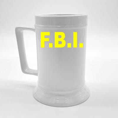 F.B.I FBI Federal Agent Logo Beer Stein