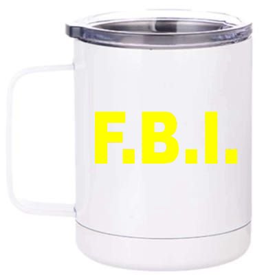 F.B.I FBI Federal Agent Logo 12 oz Stainless Steel Tumbler Cup