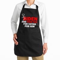F Biden And Fu*k You For Voting For Him Full-Length Apron With Pockets