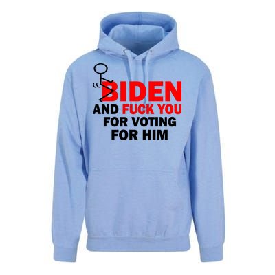 F Biden And Fu*k You For Voting For Him Unisex Surf Hoodie