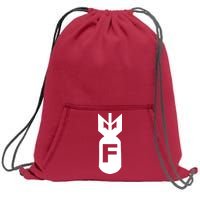 F Bomb Sweatshirt Cinch Pack Bag