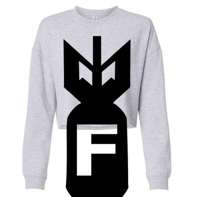 F Bomb Cropped Pullover Crew