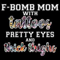 F-Bomb Mom With Tattoos and Thick Thighs 16 in Basic Backpack