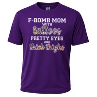 F-Bomb Mom With Tattoos and Thick Thighs Cooling Performance Crew T-Shirt