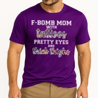 F-Bomb Mom With Tattoos and Thick Thighs Cooling Performance Crew T-Shirt