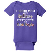 F-Bomb Mom With Tattoos and Thick Thighs Baby Bodysuit