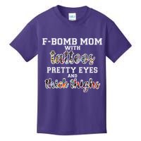 F-Bomb Mom With Tattoos and Thick Thighs Kids T-Shirt