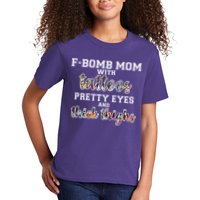 F-Bomb Mom With Tattoos and Thick Thighs Kids T-Shirt