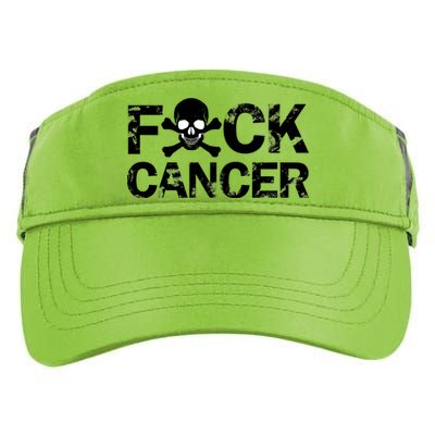 F Cancer Crossbone Skeleton Adult Drive Performance Visor