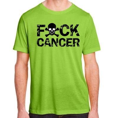 F Cancer Crossbone Skeleton Adult ChromaSoft Performance T-Shirt