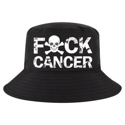 F Cancer Crossbone Skeleton Cool Comfort Performance Bucket Hat