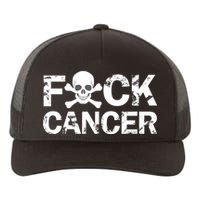 F Cancer Crossbone Skeleton Yupoong Adult 5-Panel Trucker Hat