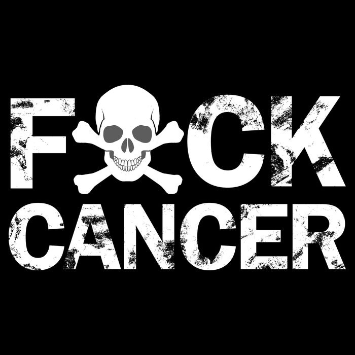 F Cancer Crossbone Skeleton Cooling Performance Crew T-Shirt