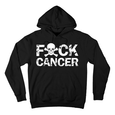 F Cancer Crossbone Skeleton Hoodie