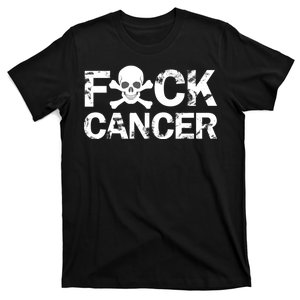 F Cancer Crossbone Skeleton T-Shirt