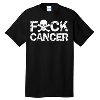 F Cancer Crossbone Skeleton Tall T-Shirt