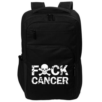 F Cancer Crossbone Skeleton Impact Tech Backpack