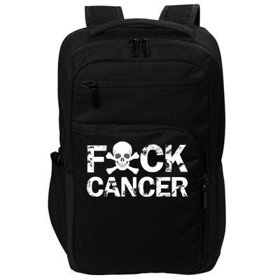 F Cancer Crossbone Skeleton Impact Tech Backpack