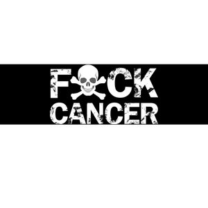 F Cancer Crossbone Skeleton Bumper Sticker