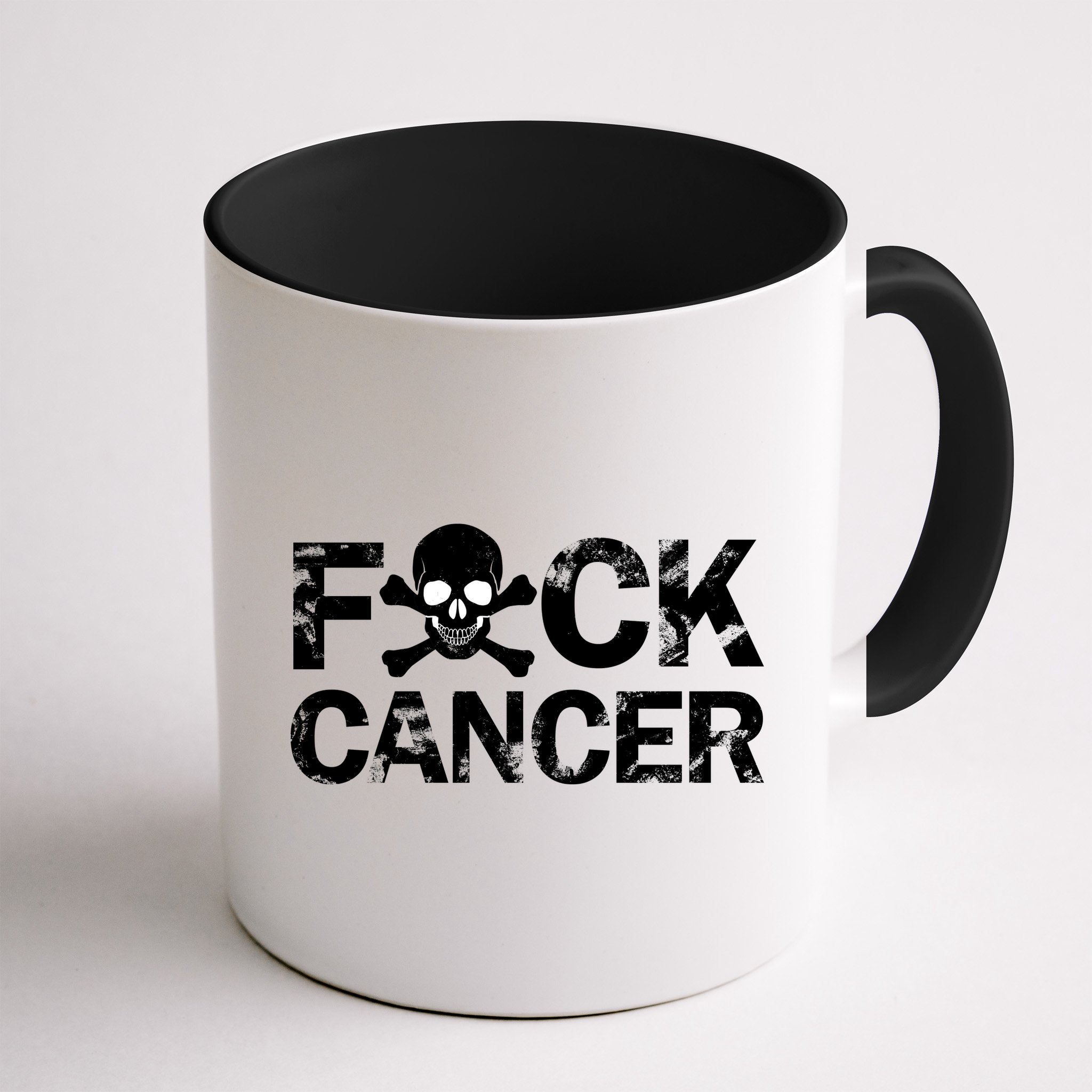 F Cancer Crossbone Skeleton Mug