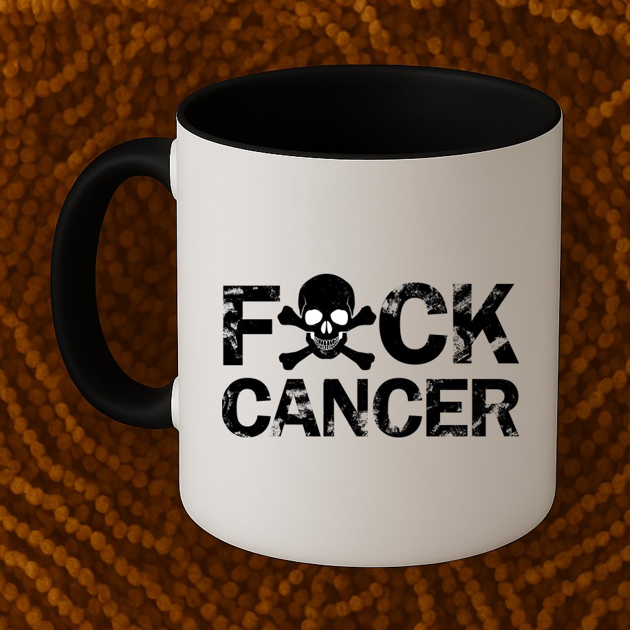 F Cancer Crossbone Skeleton Mug
