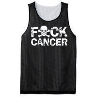 F Cancer Crossbone Skeleton Mesh Reversible Basketball Jersey Tank