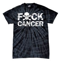 F Cancer Crossbone Skeleton Tie-Dye T-Shirt