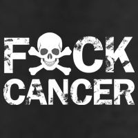 F Cancer Crossbone Skeleton Golf Towel