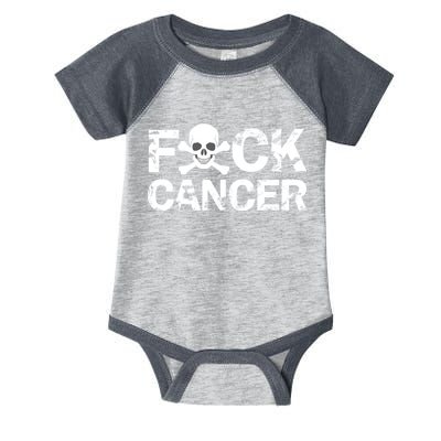 F Cancer Crossbone Skeleton Infant Baby Jersey Bodysuit