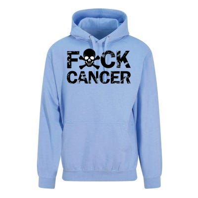 F Cancer Crossbone Skeleton Unisex Surf Hoodie