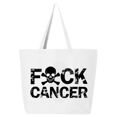 F Cancer Crossbone Skeleton 25L Jumbo Tote