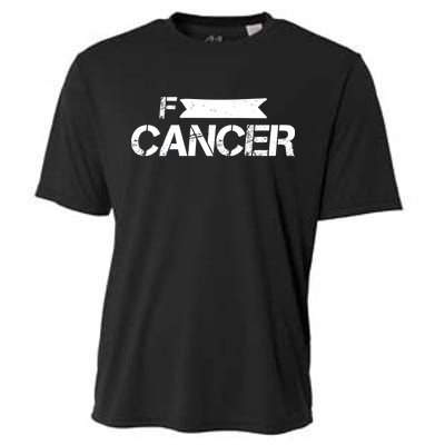 F Cancer Simple Logo Cooling Performance Crew T-Shirt