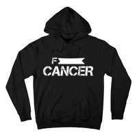 F Cancer Simple Logo Hoodie