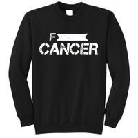 F Cancer Simple Logo Sweatshirt