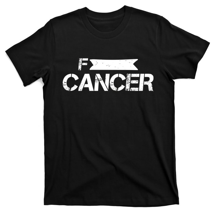 F Cancer Simple Logo T-Shirt