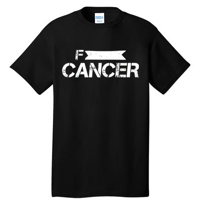 F Cancer Simple Logo Tall T-Shirt