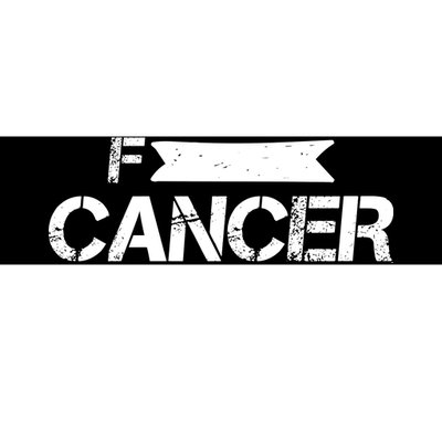 F Cancer Simple Logo Bumper Sticker